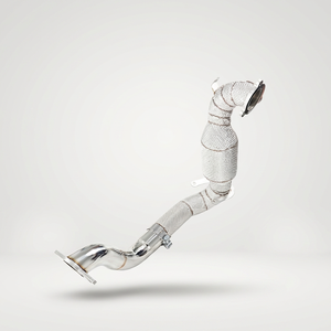 Downpipe haute performance pour Mercedes A35 W177 M260 2.0T en acier inoxydable 304, fixation directe avec bouclier thermique - Product Image 6