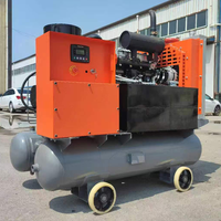 Compresseur d'air à vis portable diesel refroidi par air YiBang 41 kW 5 m³/min 7 bars 380 V 50 Hz 2400 tr/min pour la construction