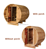 Sauna extérieur en cèdre massif Cedar Lover RWH300-A7, sauna sec à vapeur, capacité 4 personnes, avec fenêtres en transom, certifié CE