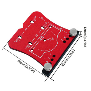 Placa de posicionamiento de orificios <span class=keywords><strong>para</strong></span> <span class=keywords><strong>bisagras</strong></span> de aleación de 35 mm, plantilla guía de perforación especial <span class=keywords><strong>para</strong></span> <span class=keywords><strong>bisagras</strong></span> de puerta <span class=keywords><strong>para</strong></span> montaje de <span class=keywords><strong>bisagras</strong></span> de copa en paneles de muebles - Product Image 2