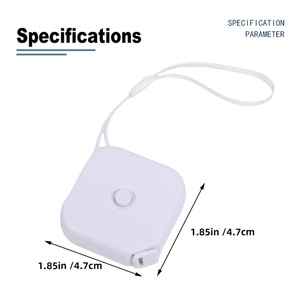 IDEA GIFT Promotional Mini Tape Measure Portable lanyard Design Plastic 1.5m Retractable Tape Measure with logo custom - Product Image 4