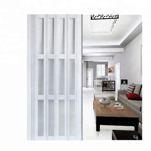Puerta plegable de vidrio y PVC <span class=keywords><strong>para</strong></span> el hogar, portón de plástico, plegable, <span class=keywords><strong>laminado</strong></span>, Chino - Product Image 2