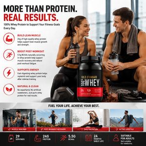 Bioby OEM Isolat de Protéine de Lactosérum en Poudre 24g Protéines 5.5g BCAA Supplément Protéiné pour la Récupération Musculaire Post-Entraînement 29 Portions - Product Image 4