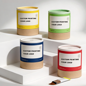Tube en papier personnalisé avec logo imprimé, biodégradable, <span class=keywords><strong>de</strong></span> qualité alimentaire, pour boissons, probiotiques, grains <span class=keywords><strong>de</strong></span> café, feuilles <span class=keywords><strong>de</strong></span> thé matcha, boissons solides - Product Image 1