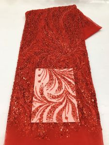 串珠蕾丝面料 价格有竞争力的新娘礼服面料 重珠奢华蕾丝 Y35663 - Product Image 6