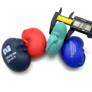 Özel Renkli Reklam Amaçlı İş Hediyesi Yumuşak PU Böbrek Şeklinde Stimüle Edici Organ Oyuncakları Stres Topu Hastane Stres Giderici - Product Image 5