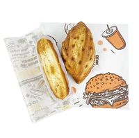 Papier pour sandwich, papier alimentaire anti-graisse, papier d'emballage pour hamburger, papier d'aluminium
