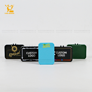 Mới Đến Tinsmaker Của Nhà Máy Tùy Chỉnh Nổi Trẻ Em Bằng Chứng Kín <span class=keywords><strong>Tin</strong></span> Hộp Đẩy Nút Nhai Kẹo Cao Su Trẻ Em Khóa Hộp Thiếc Cho Thực Phẩm - Product Image 2