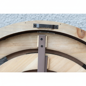 ไม้แบบชนบททรงกลมติดผนังแบบหมุนได้ตลอดปฏิทินบ้านไร่ป้ายปฏิทินไม้สำหรับตกแต่งบ้านและสำนักงาน - Product Image 1