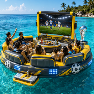 Sofá Flotante Personalizado para <span class=keywords><strong>Cine</strong></span> con Mini Bar, Respaldo y Soporte para Pantalla Grande, Ideal para Fiestas en Resorts de Playa y Negocios de Alquiler - Product Image 6