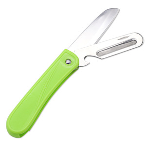 มีดพับสแตนเลส ลู ปัน ขนาด 165 มม. มีดปอกผลไม้สองในหนึ่ง สำหรับใช้ในบ้านและนอกบ้าน - Product Image 1