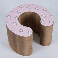 Arbre à chat pliable accordéon classique, jouet interactif en carton ondulé couleur lin avec clochette et balle, jouet à gratter pour chat, protection des griffes