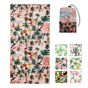 In Sợi Nhỏ Bãi Biển Khăn Biểu Tượng Tùy Chỉnh Cát Miễn Phí Nhanh Chóng Khô Dễ Dàng Để Thực Hiện Món Quà Du Lịch Bãi Biển Khăn - Product Image 2