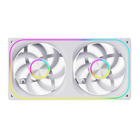 Ventilador AntarcChill 240 ARGB con Refrigeración Integrada, Efecto Espejo Lateral Todo en Uno, Ventilador ARGB PWM de 4 Pines, Rodamiento Fluido, Velocidad de 450-1800 RPM