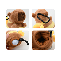 Sac de pochette de golf précieux accessoires de golf en peluche impression sac de pochette de balle de golf étanche