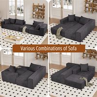 Maßgefertigte Wohnzimmermöbel Luxus Komprimiertes Vakuumverpacktes Modulares Sofa Wohnzimmer-Sofagarnitur