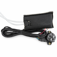 Kit universel de soutien lombaire électrique pour siège de voiture à 4 directions avec double chambre à air et interrupteur de commande à 4 directions