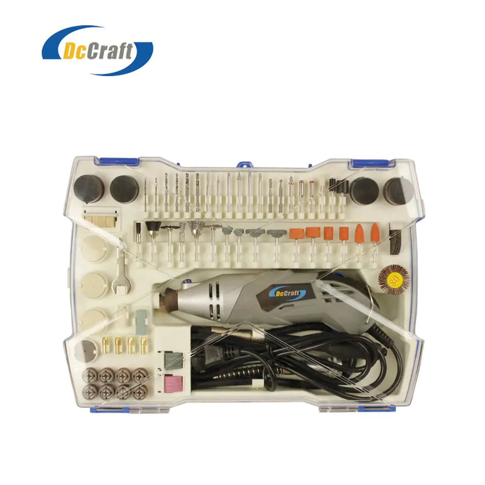 DcCraft 170W Dremel Outil rotatif 6 outils rotatifs à vitesse variable avec kit d'accessoires 190 pièces