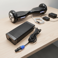 Chargeur spécial anti-surcharge et anti-court-circuit 67.2V5.5A pour moto électrique/vélo d'équilibre Lianyunda LYD3606725500 avec port XT60
