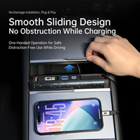 Station de charge rapide rotative étanche Starlight Series avec double USB-C et indicateur LED, nouvelle version, extension de commande centrale pour Tesla