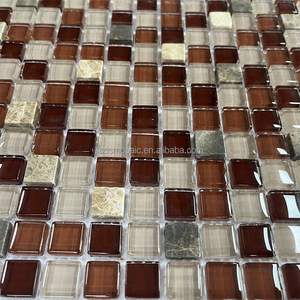 Mosaico de cristal de hielo craquelado clásico, mezcla de piedras, para salpicaduras de pared, Fondo de <span class=keywords><strong>TV</strong></span> y pared de baño - Product Image 4