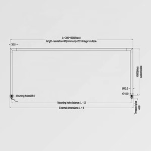 Gisih Hot Bán DC12V có thể tháo rời bạc đen <span class=keywords><strong>LED</strong></span> hiển thị tủ thanh ánh sáng cho đồ trang sức đồng hồ Bảo tàng chiếu sáng - Product Image 5