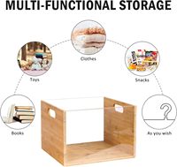 Plattenalbum holz aufbewahrungsbox bambus holz acryl vinyl platten aufbewahrungsbox mit griff