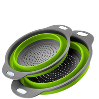 Panier de drainage pliable multifonctionnel 3 en 1 en plastique pour la cuisine, rangement pour légumes et fruits, bac à légumes rotatif pliable