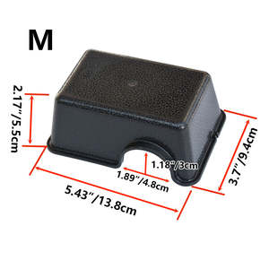 S M L XL XXL Animal pequeño escondite reptil escondite caja de plástico serpiente Gecko plástico negro reptil Gecko escondite cueva - Product Image 3