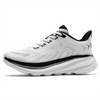 Chaussures de course pour hommes en maille respirante avec lacets, semelle EVA, personnalisables avec logo, noires, fabriquées par ODM