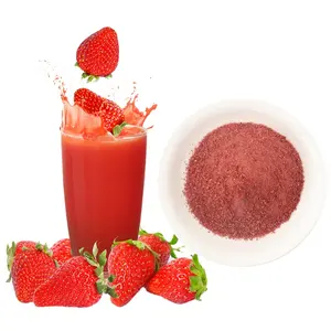 Extracto de frutas secas de fresa en polvo sabor jugo de fresa directamente de fábrica ODM/OEM