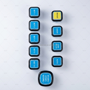 Bouton carré de qualité Arcade BaoLian Demon/Star/Pay Out pour machine de jeu Fire Link Het - Product Image 1