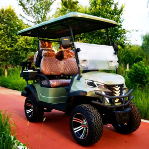 Electric Golf Cart Bulk Supply Custom Leather Seats 4 Passengers All-Terrain <b>Battery</b> Capacity for Global Mountain Resort Project - Product Image 1