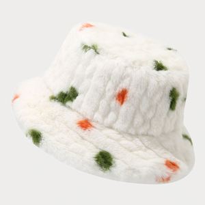 Japanese Style Artistic Fresh Style Fashion Plush Warm Bucket <b>Hat</b> Korean Style Autumn Winter Outdoor Bucket <b>Hat</b> - Product Image 1