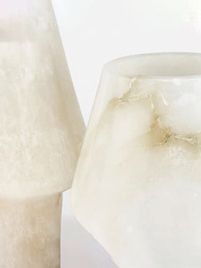 SW STONE Natural <span class=keywords><strong>español</strong></span> mármol alabastro diseñador Villa modelo habitación florero y cubo de hielo ornamento - Product Image 4