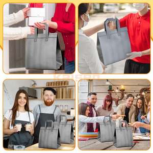 In Stock Picnic <b>Bag</b> Insulated Take Out <b>Bags</b> Bulk 21*26*11CM Non-woven Fabric Heat Preservation <b>Bags</b> - Product Image 5