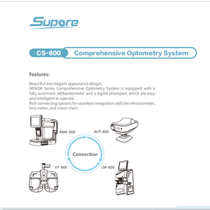 Chaise d'unité ophtalmique pour examen <span class=keywords><strong>de</strong></span> la réfraction et table combinée, système complet d'examen oculaire pour les cliniques ophtalmologiques - Product Image 4