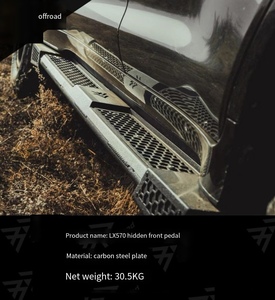 Chuyên nghiệp off-road sửa đổi Carbon thép <span class=keywords><strong>Lexus</strong></span> <span class=keywords><strong>LX570</strong></span> 17-22 phiên bản Hidden cạnh phía sau <span class=keywords><strong>Bumper</strong></span> bảo vệ cản sau - Product Image 2