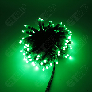 ETOP 12 mét ws2811 <span class=keywords><strong>LED</strong></span> <span class=keywords><strong>Pixel</strong></span> <span class=keywords><strong>Bullet</strong></span> Lights dây màu đen cá nhân địa chỉ 5050 chiếu sáng 100ct DMX RGB <span class=keywords><strong>LED</strong></span> <span class=keywords><strong>Pixel</strong></span> chuỗi ánh sáng - Product Image 1