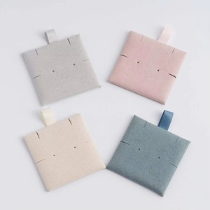 <b>White</b> Faux Microfiber Suede <b>Envelope</b> Bag Custom Velvet Jewelry Packaging Pouch with logo - Product Image 6
