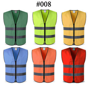 سترة عاكسة عالية الوضوح مخصصة من الفئة 2 للبناء والعمل، مصنوعة من البوليستر مع إمكانية تخصيص الشعار - Product Image 4