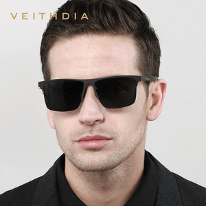 Veithdia Men's Square Sunglasses Aluminum Magnesium <b>Frame</b> Polarized TAC Lenses UV400 Anti Glare Driving Fishing Outdoor Sports - Product Image 3