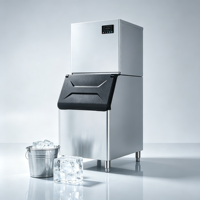 Machine à glaçons industrielle automatique à refroidissement par eau, capacité de stockage de 1000 kg, 2 kW, pour cuisines commerciales