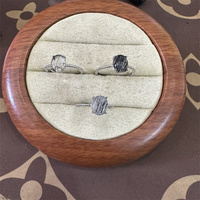 Nouveautés : Bagues ajustables en argent avec cristaux de guérison, pierres précieuses ovales, quartz rutilé noir naturel, en vente