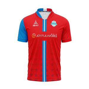 T-shirt da uomo a manica corta in poliestere t-shirt da <span class=keywords><strong>Tennis</strong></span> a asciugatura rapida e traspirante t-shirt da Badminton - Product Image 3