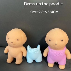 Giocattolo Antistress in Plastica a Forma di Cane Teddy, Bambola con Naso Piccolo, Giocattolo Cinese per Alleviare lo Stress - Product Image 2