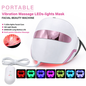 Maschera LED a 7 Colori - Dispositivo di Bellezza Facciale con Massaggio Vibrante su Tutto il Viso, Visibilità Completa e Lunga Durata della Batteria - Product Image 4