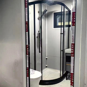 Lusso <span class=keywords><strong>a</strong></span> un piano tre camere da letto casa contenitore prefabbricata modulare portatile in vetro impilabile per alberghi appartamenti in acciaio - Product Image 4
