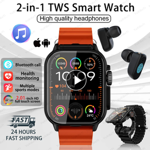 หูฟังไร้สายรุ่น Hot T8 Buds ดีไซน์ทันสมัย TWS 2 in 1 พร้อมนาฬิกาอัจฉริยะ เชื่อมต่อ BT 5.3 ความเสถียรสูง ใช้งานได้นาน ปี 2025 - Product Image 6