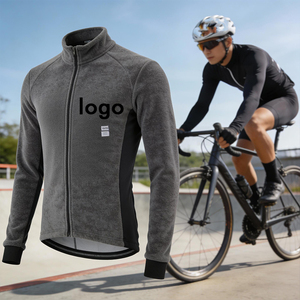 Set di Abbigliamento da Ciclismo Invernale per Uomo Personalizzato OEM ODM, Maglia da Bici a Maniche Lunghe Altamente Elastica con Fodera in Pile - Product Image 2